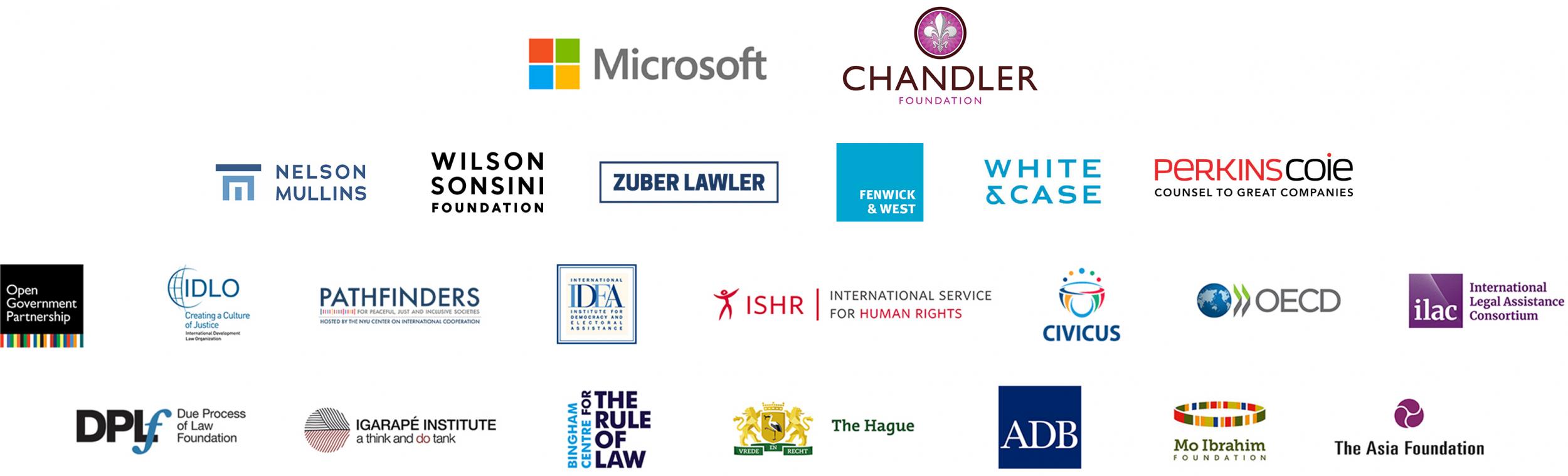 World Justice Challenge sponsors and partners