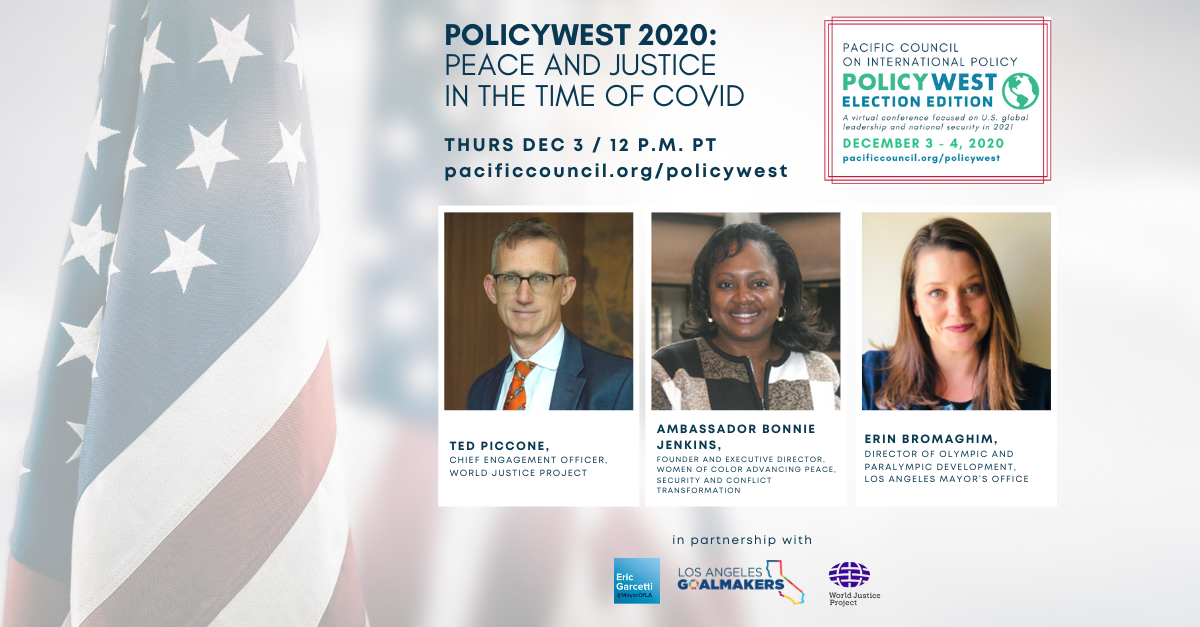 PolicyWest 2020: Peace and Justice in the Time of COVID