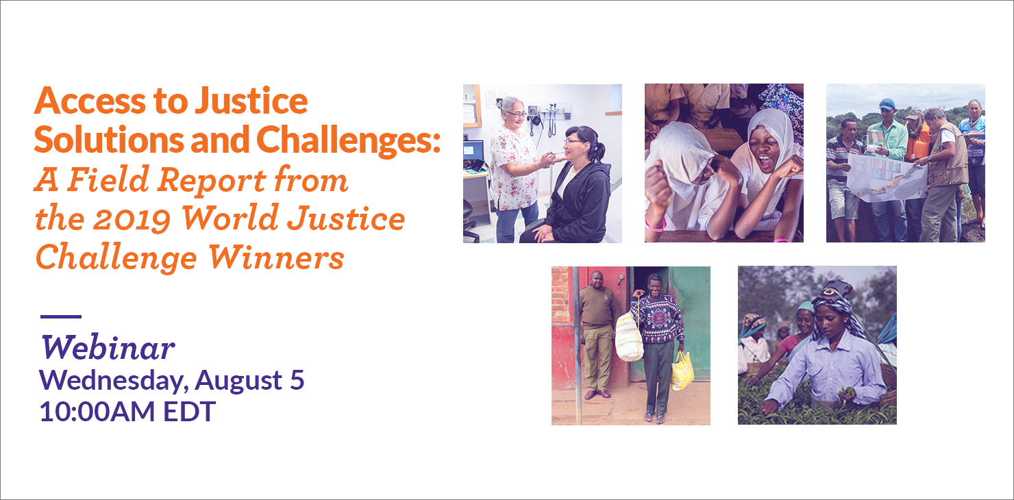 Access to Justice Solutions and Challenges webinar