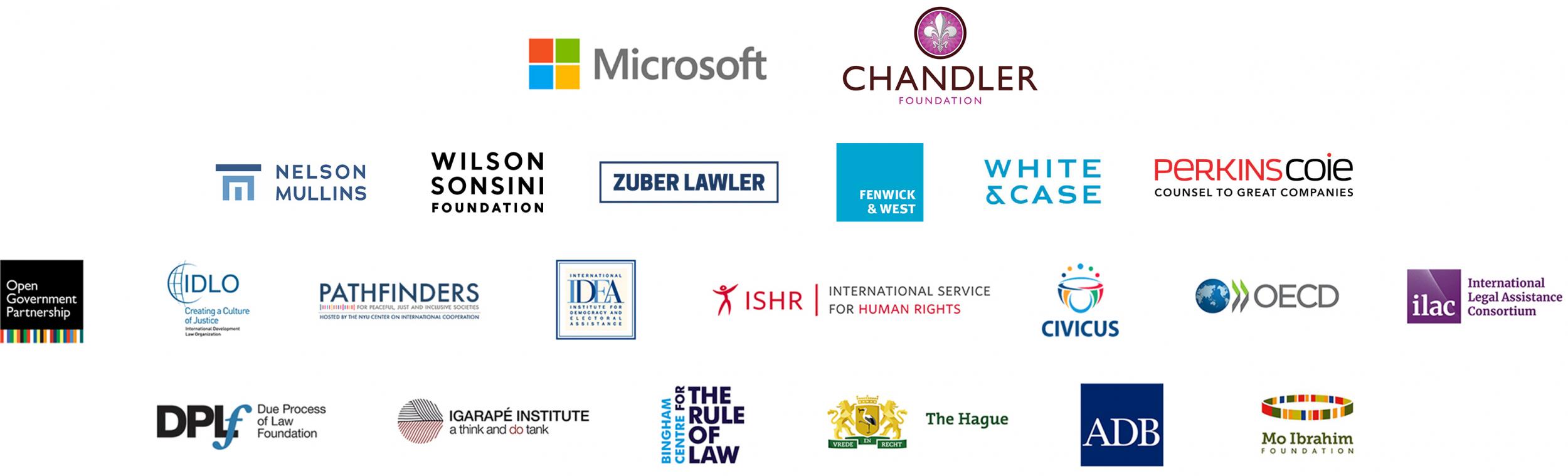 World Justice Challenge sponsors and partners