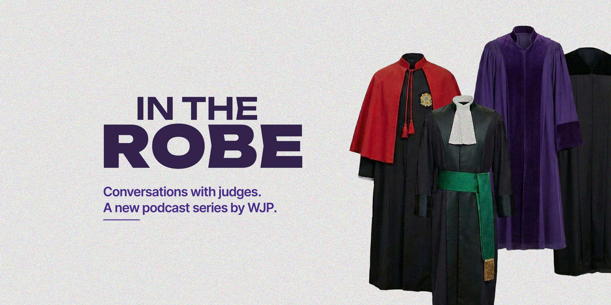 In the Robe Banner with the slogan and robes