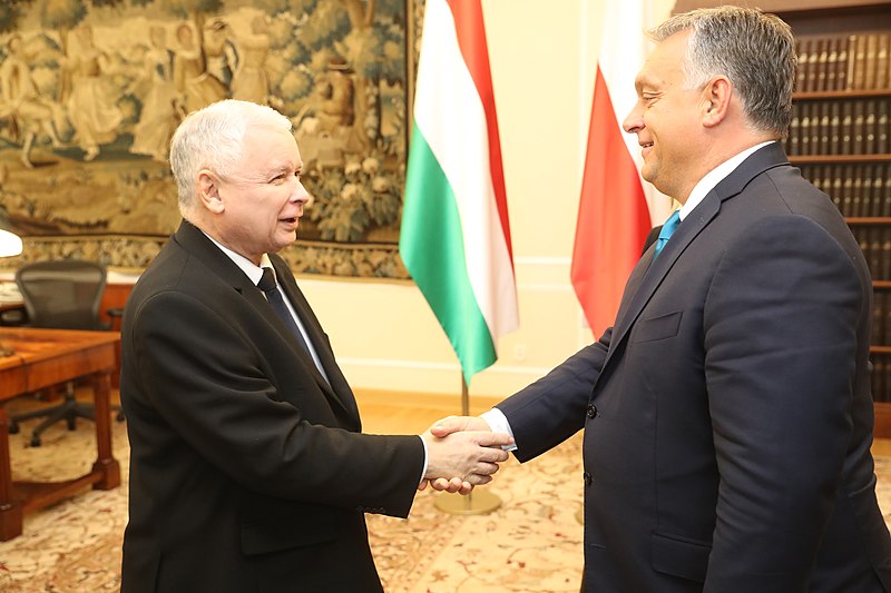 Jarosław Kaczyński and Viktor Orbán. Source: Wikipedia