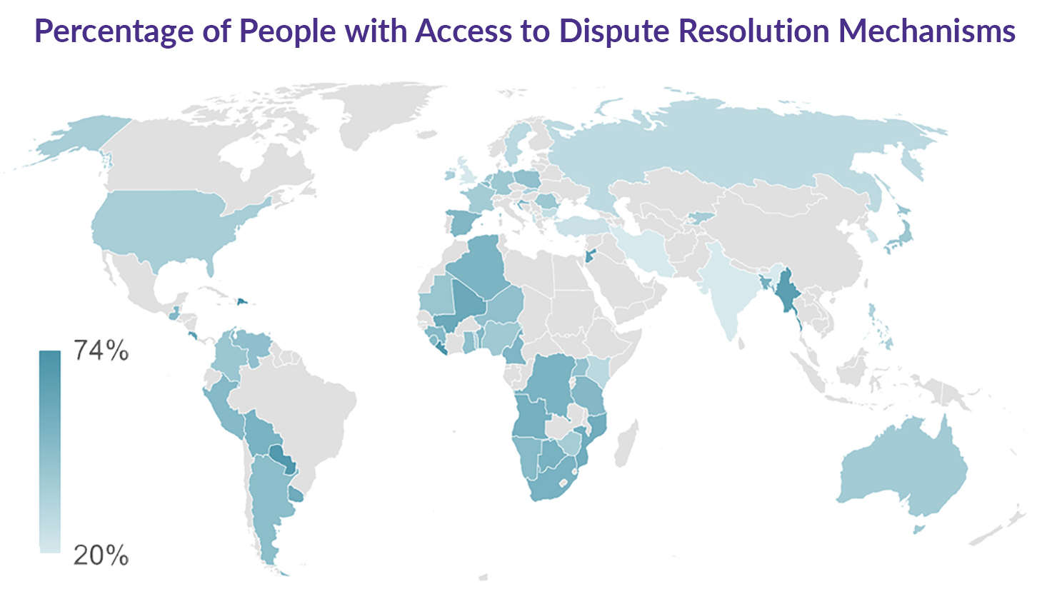 Perceptions of access to dispute resolution mechanisms as found in Part 1 of our access to justice report