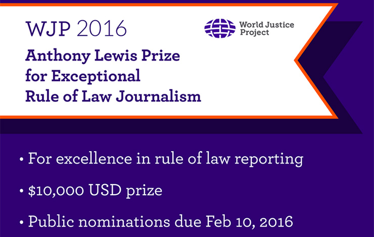 Anthony Lewis Prize Announcement