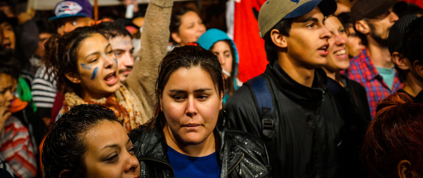 People marching in protest in central streets of Córdoba, Argentina, 2014. Credit: Andres Ruffo/iStock 