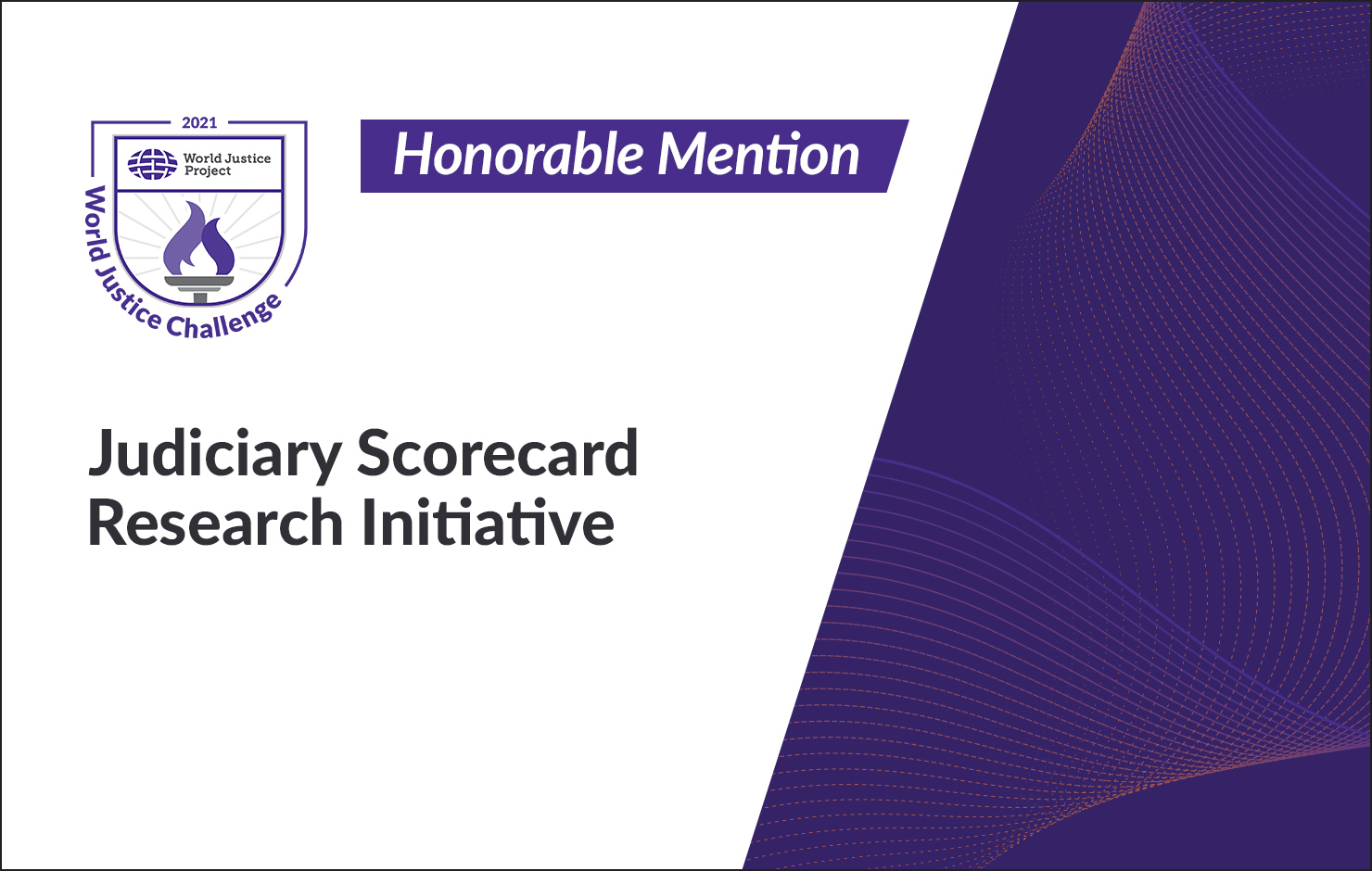Judiciary Scorecard Research Initiative