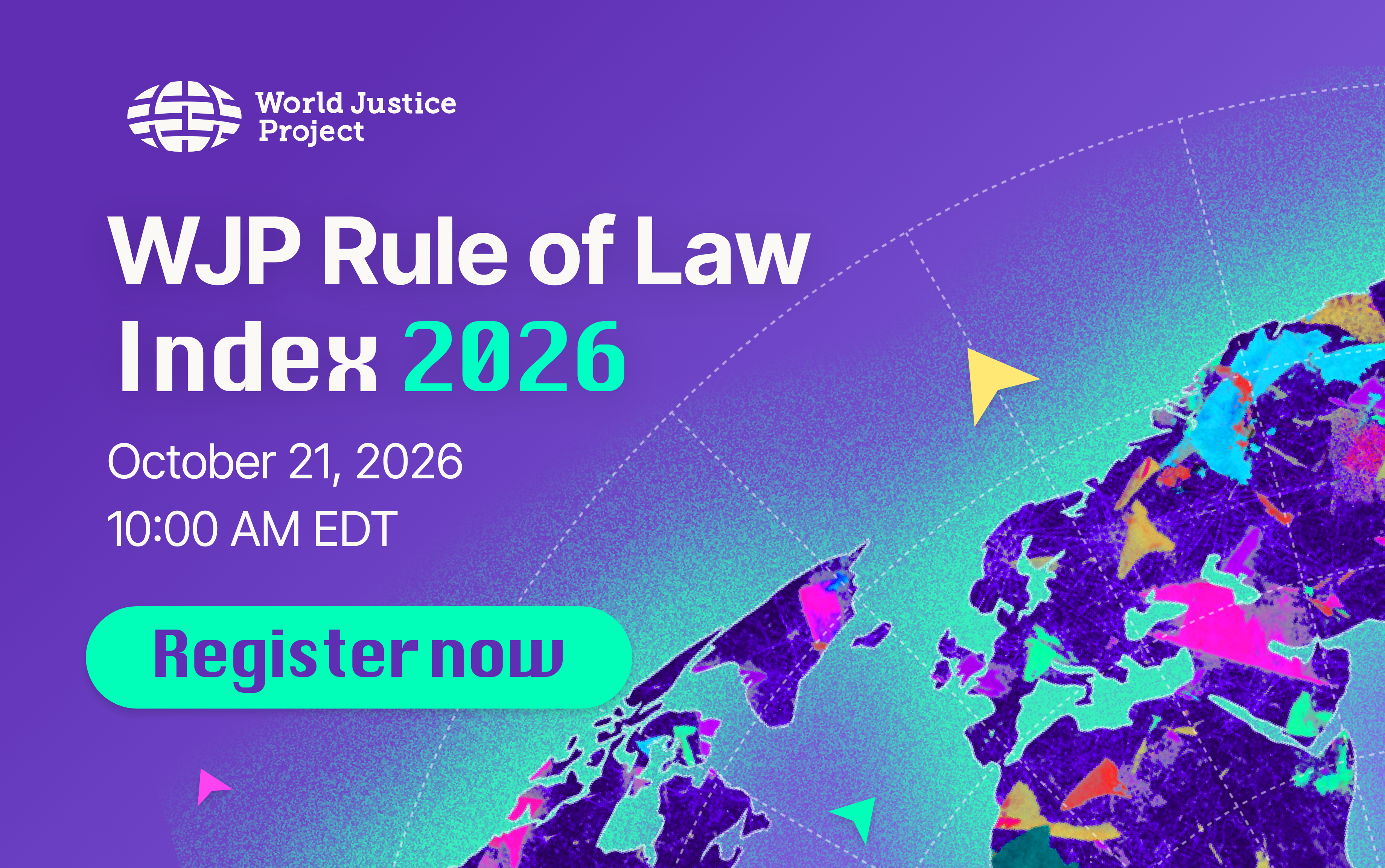 WJP Rule of Law Index 2026 announcement and register link