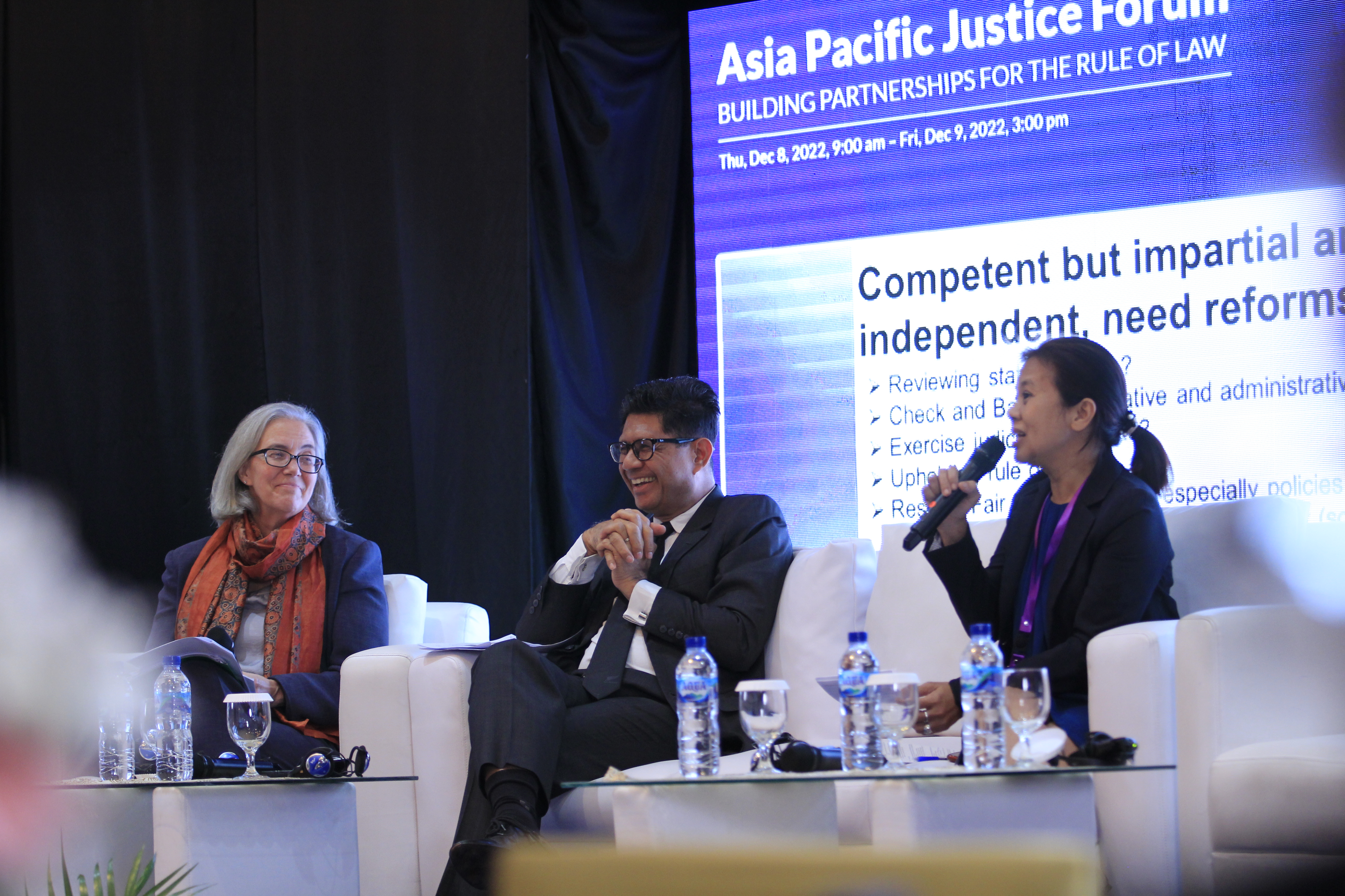 Panelists discuss challenge and best practices during the Interactive Session on Independent Judiciary and the Rule of Law.   